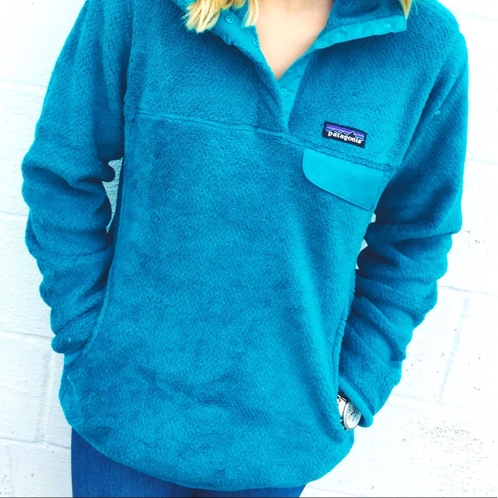 Patagonia Teal Teddy Jacket